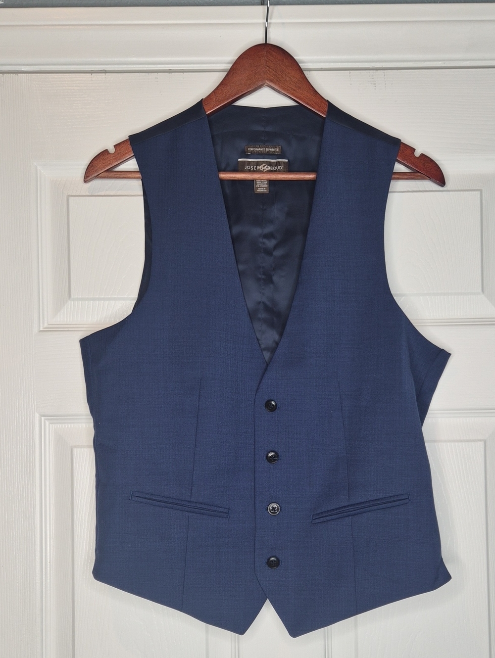 Young Boys 2 Piece Vest And Pants With Shoes Navy Blue.